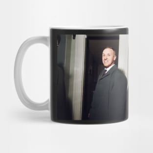 Bill Shankly, blue coat Mug